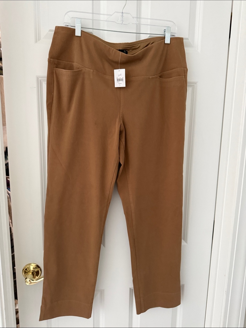 J. Jill Wearever Tailored Pants in Brown